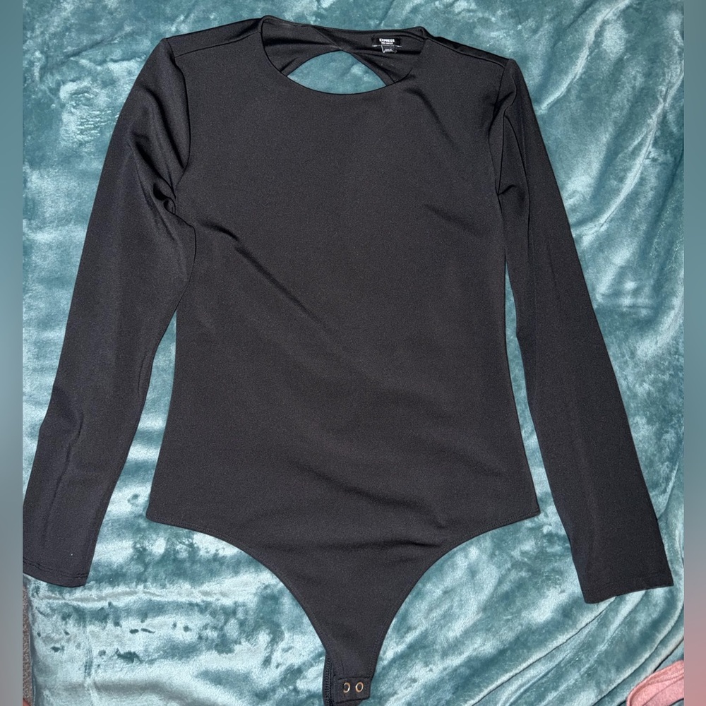 Express - Black, Open-Back, Body Contour bodysuit
